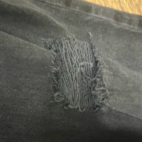 GARAGE straight wide leg black jeans - size 01 - Picture 4 of 5